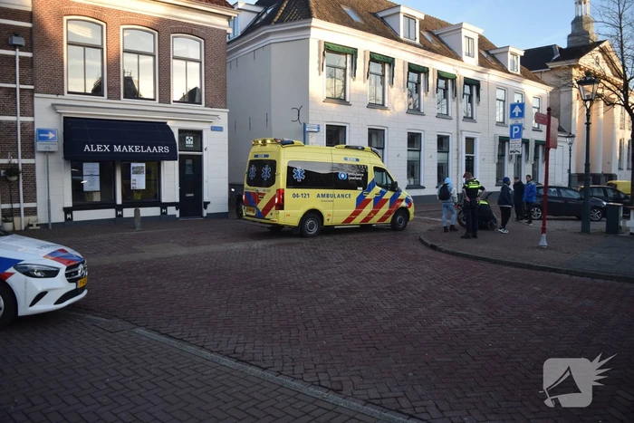 Scooterrijder en persoon op fatbike in botsing