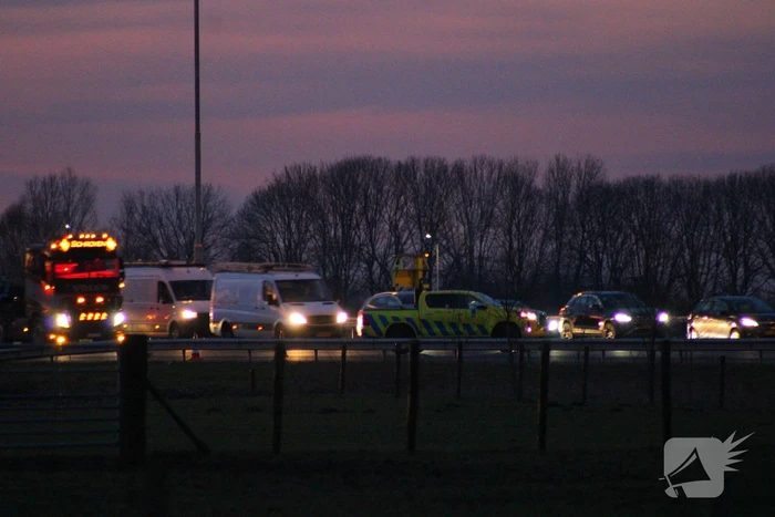 Flinke vertraging door ongeval op snelweg