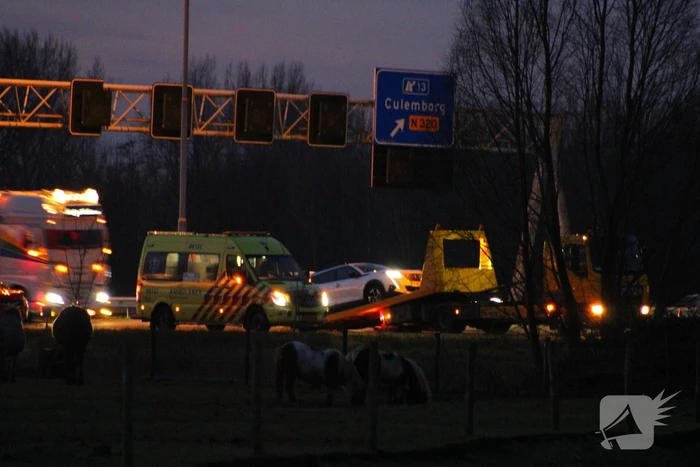 Flinke vertraging door ongeval op snelweg