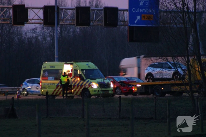 Flinke vertraging door ongeval op snelweg