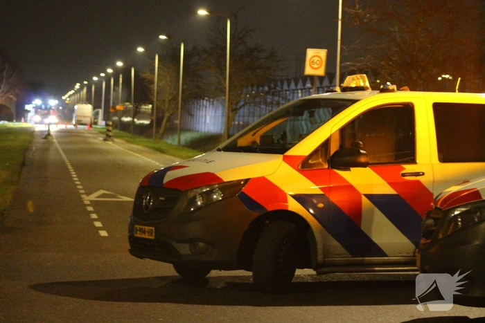 Grote gaslekkage door omver gereden gaskast