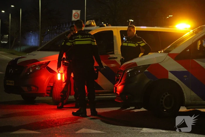Grote gaslekkage door omver gereden gaskast