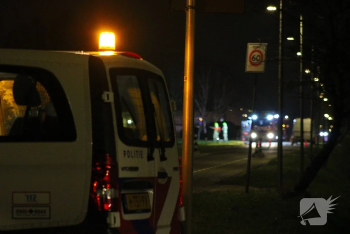 Grote gaslekkage door omver gereden gaskast
