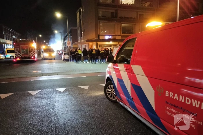 Grote brand uitgebroken na explosie bij appartementencomplex