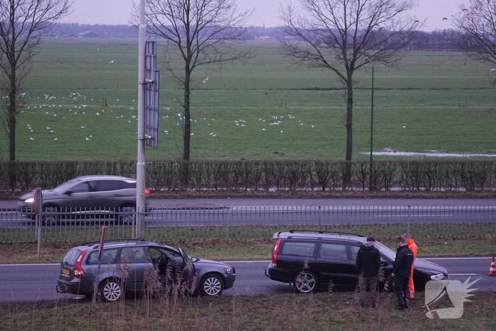 Schade bij ongeval tussen twee auto's