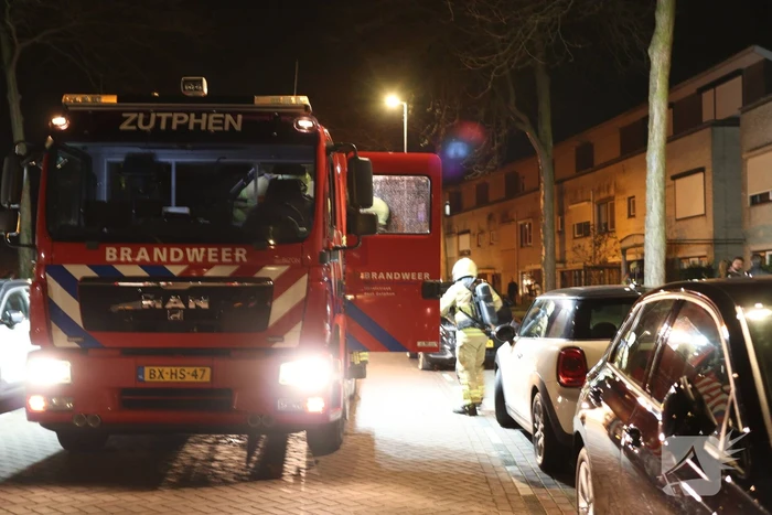 Brand op balkon van woning