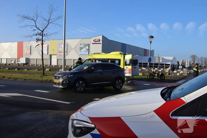 Fietser geschept door automobilist