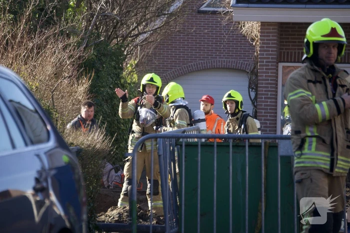 Hoofdgasleiding geraakt tijdens werkzaamheden