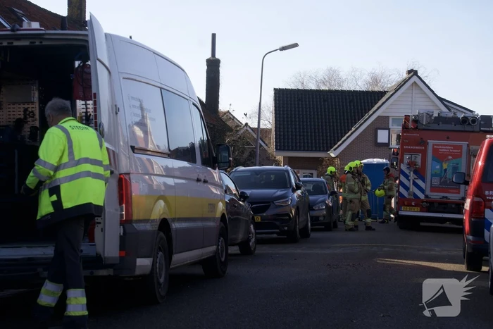 Hoofdgasleiding geraakt tijdens werkzaamheden