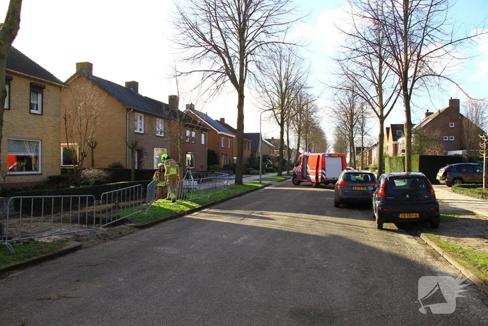 Gasleiding geraakt tijdens graafwerkzaamheden