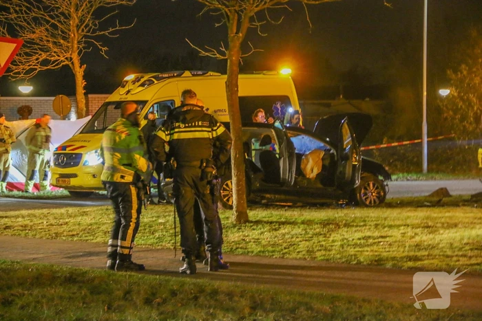 Achtervolging eindigt in ongeval met flinke schade