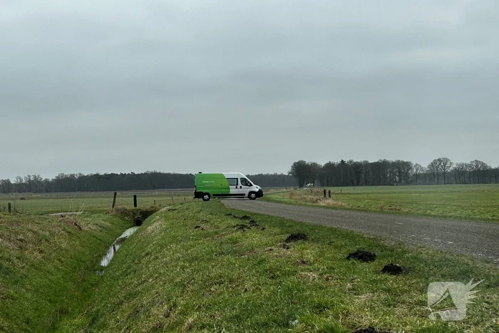 Flinke lekkage in gasleiding in buitengebied