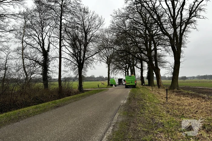 Flinke lekkage in gasleiding in buitengebied