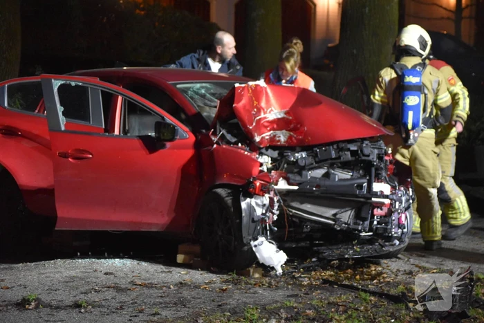 Automobilist ernstig gewond bij botsing met boom