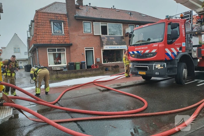 Gewonde bij brand in woning