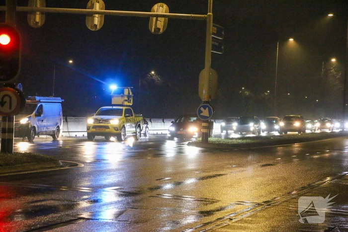 Flinke vertraging na kettingbotsing met meerdere voertuigen