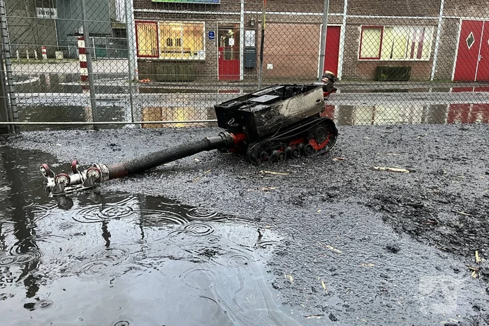 Schade na grote brand goed zichtbaar bij daglicht