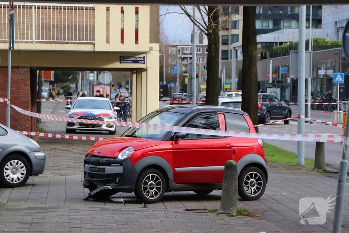 Brommobielen botsen op elkaar