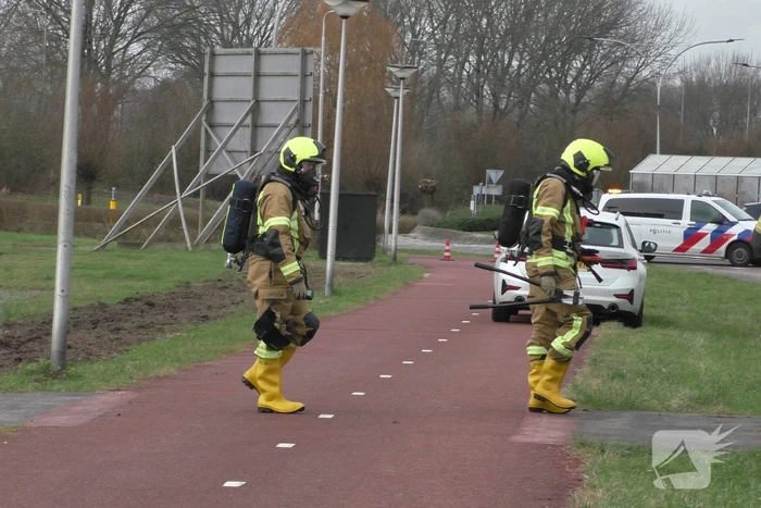 Onderzoek naar mogelijke gaslekkage in verdeelstation