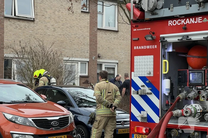 Felle brand in keuken van woning