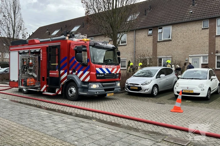 Felle brand in keuken van woning