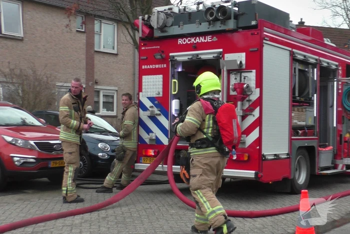 Felle brand in keuken van woning