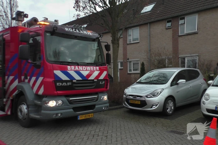 Felle brand in keuken van woning