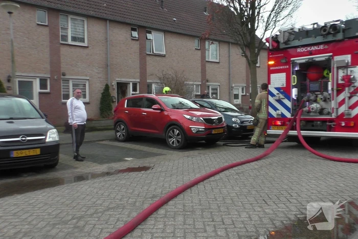 Felle brand in keuken van woning
