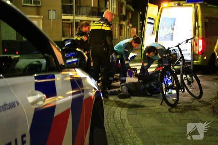 Fietser raakt gewond door val