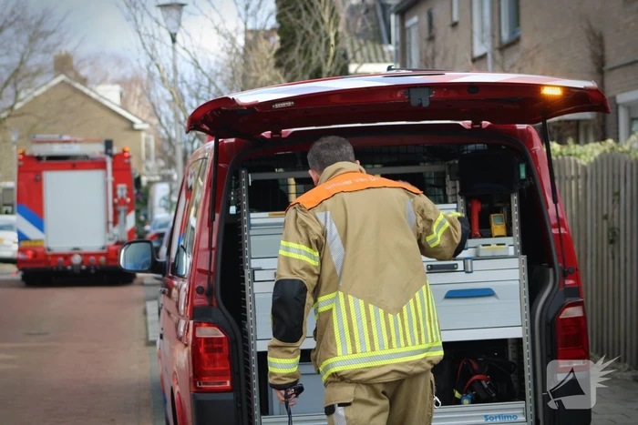 Gasleiding geraakt tijdens werkzaamheden