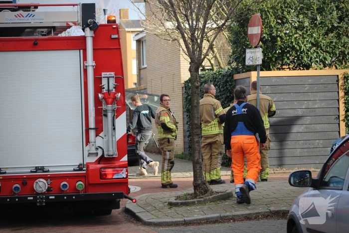 Gasleiding geraakt tijdens werkzaamheden