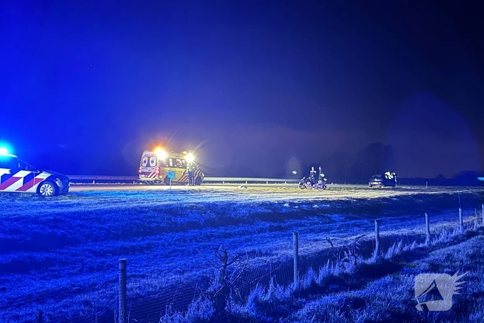 Motorrijder gewond bij ongeval