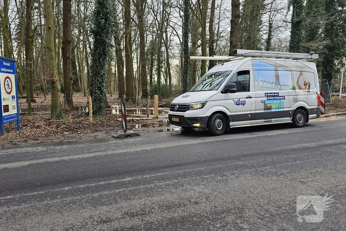 Waterlekkage veroorzaakt tijdens wegwerkzaamheden