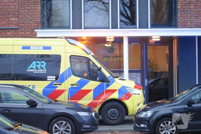 Traumaheli landt voor medische noodsituatie