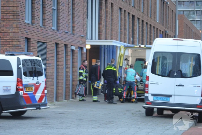 Traumaheli landt voor medische noodsituatie