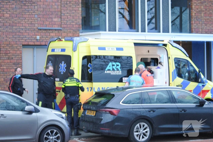 Traumaheli landt voor medische noodsituatie