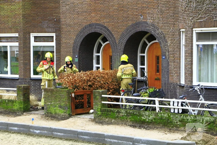 Gasleiding geraakt bij aanleg stoeprand
