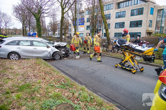 Dronken bestuurder botst frontaal op boom