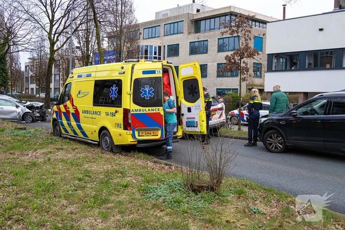 Dronken bestuurder botst frontaal op boom