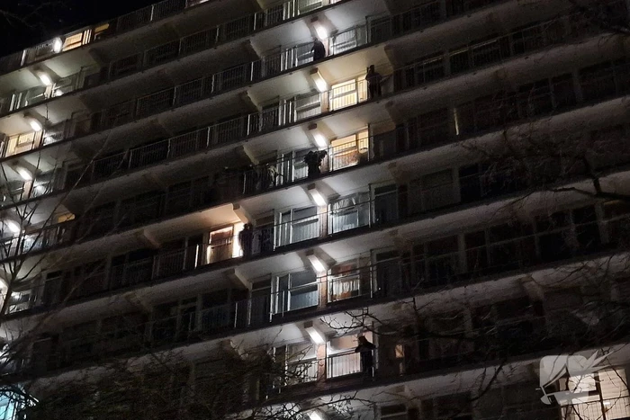 Brand op achtste verdieping van flat