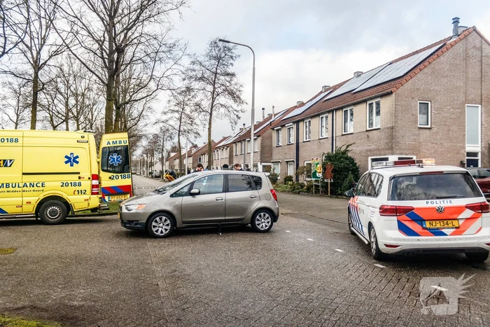 Fietser geschept door automobilist