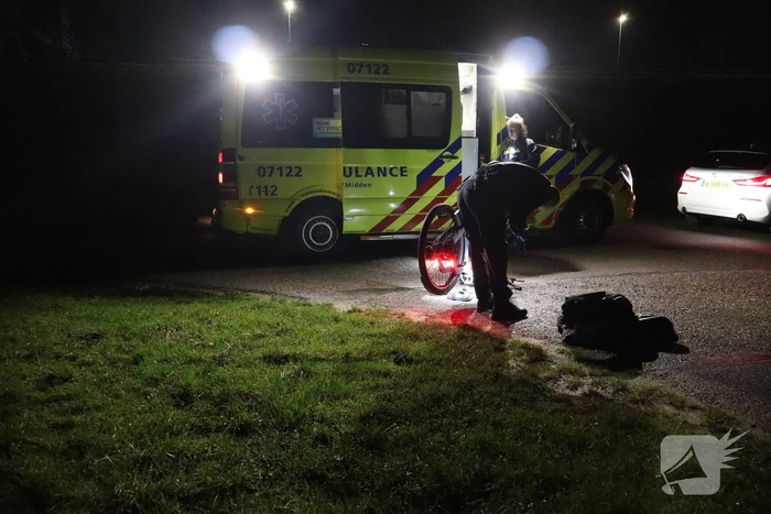 Persoon gewond na valpartij met fiets