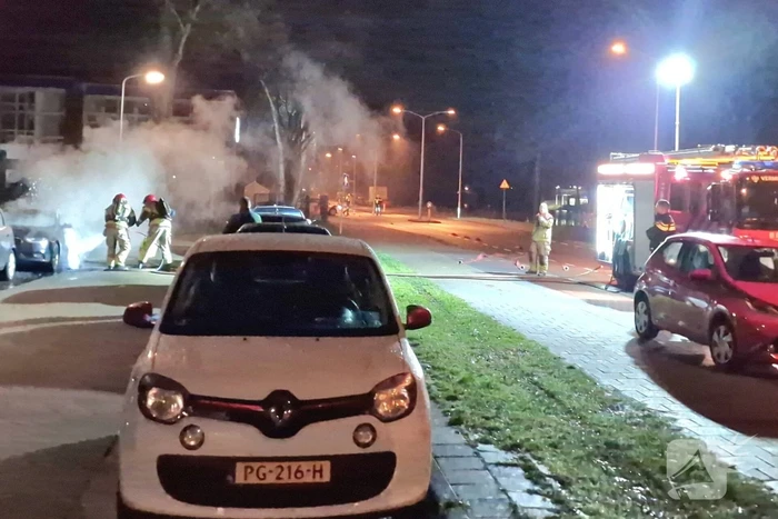 Buitenlandse Audi door brand verwoest
