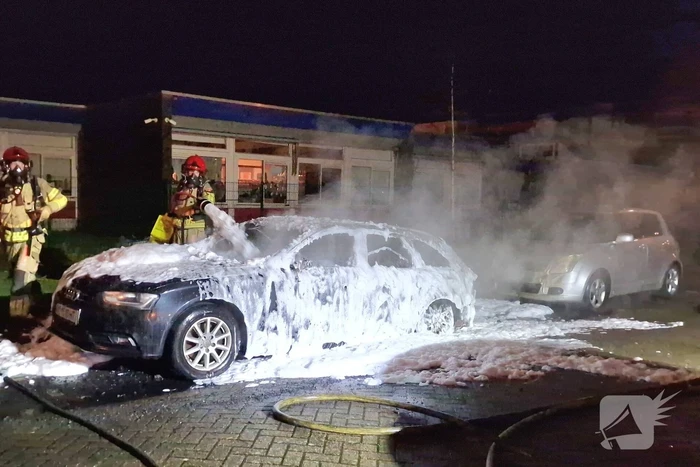 Buitenlandse Audi door brand verwoest