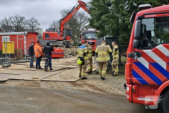 Gaslek op bouwplaats voormalig kinderdagverblijf