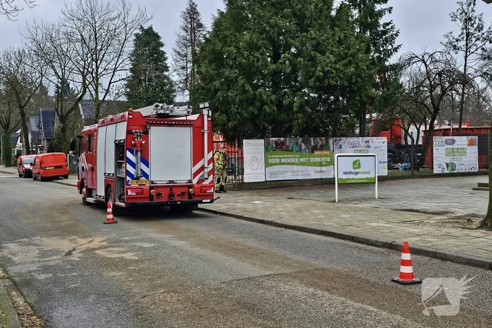 Gaslek op bouwplaats voormalig kinderdagverblijf