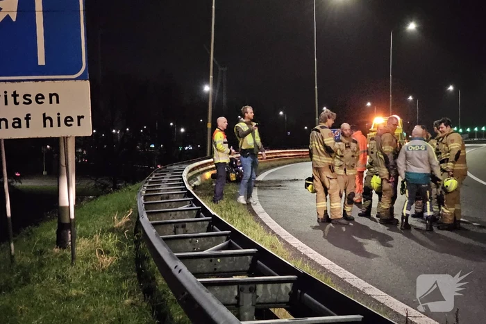 Motorrijder zwaargewond na val op snelweg