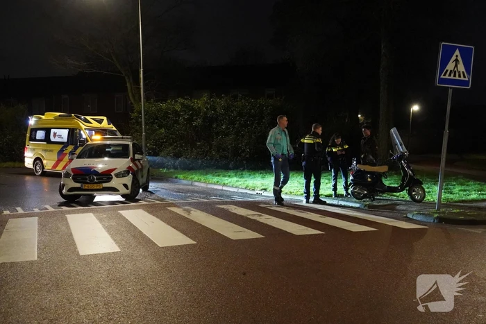 Voetganger gewond bij aanrijding met scooterrijder