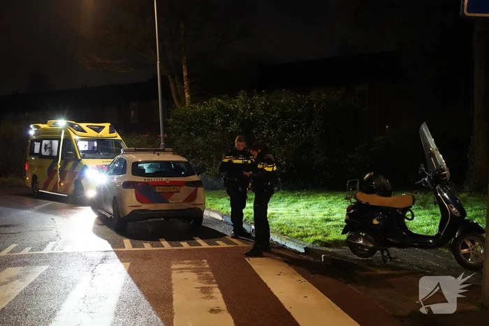 Voetganger gewond bij aanrijding met scooterrijder