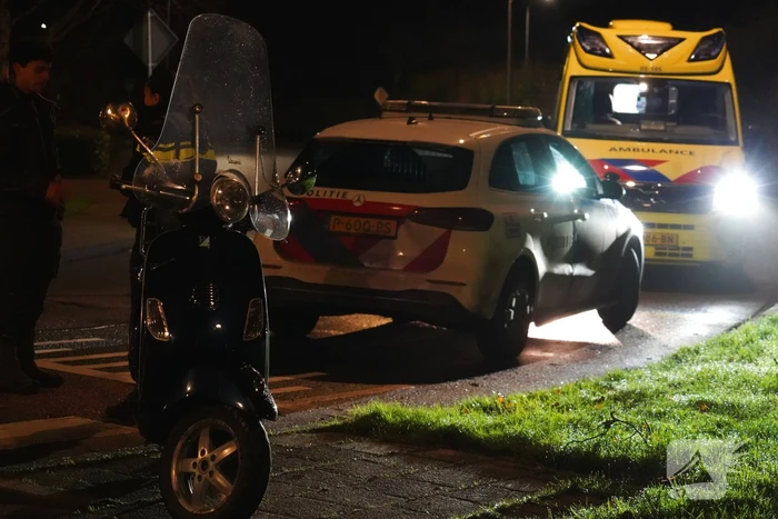 Voetganger gewond bij aanrijding met scooterrijder